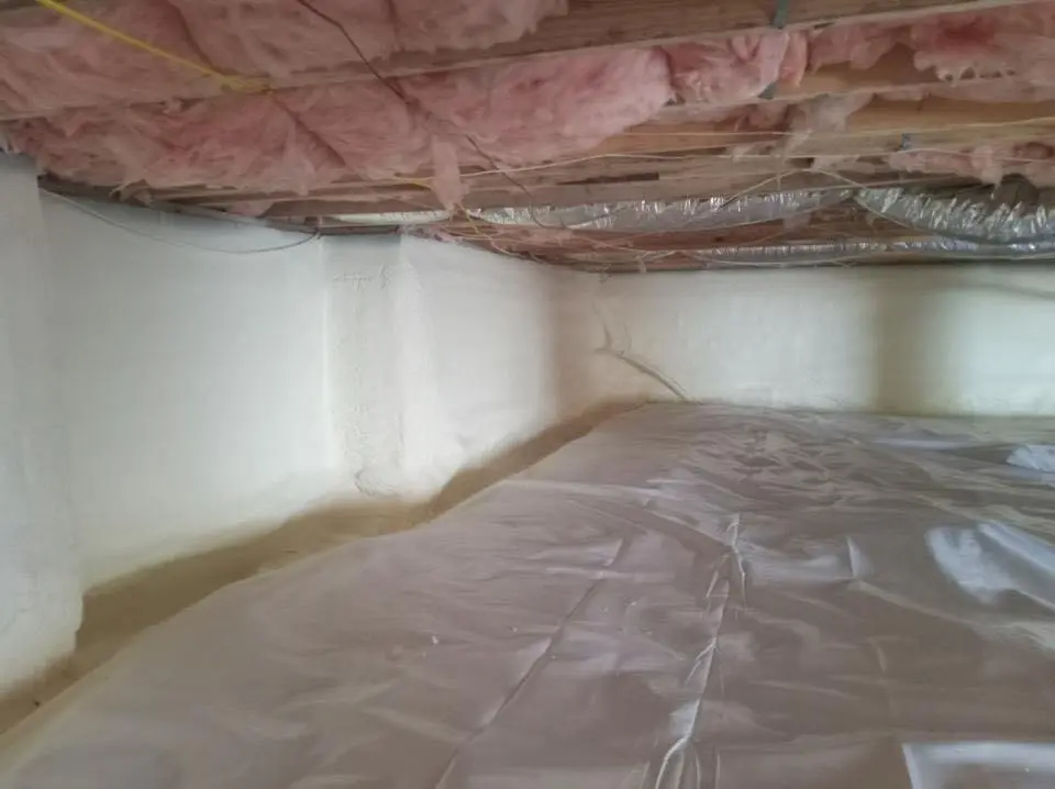 Crawl space encapsulation with closed-cell spray foam for Spray Foam Roofing Repair in West Hollywood